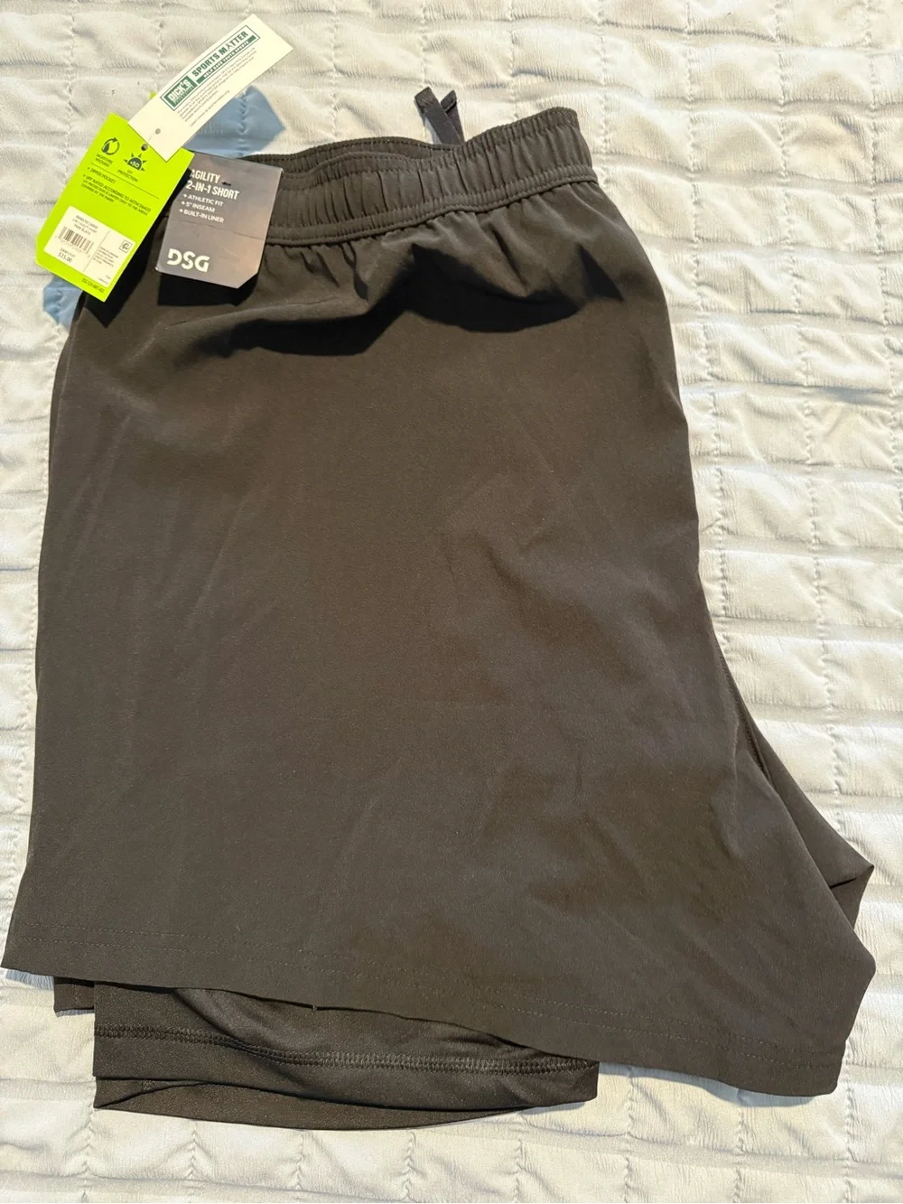 DSG Black Athletic 2-in-1 Shorts